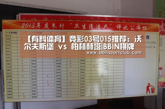 【有料体育】竞彩03号015推荐:沃尔夫斯堡 vs 柏林赫塔|BBIN棋牌(图2) BBIN棋牌
